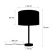 Nowoczesna-lampa-stołowa-czarna-z-jasnobrązowym-abażurem-z-tkaniny-35-cm---Simplo