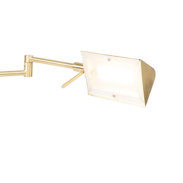 Designová stolní lampa zlatá vč. LED s dotykovým stmívačem - Notia
