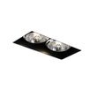 Foco-empotrado-moderno-negro-GU10-AR70-sin-marco-2-luces---Oneon