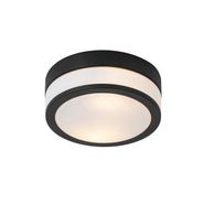Moderna-vanjska-stropna-svjetiljka-crna-23-cm-IP44---Flavi