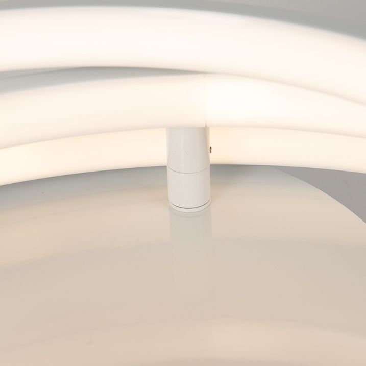 Moderna plafonska lampa bijela uključujući LED i dimmer - Rondas