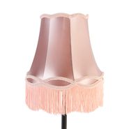Lámpara-de-mesa-clásica-negra-con-pantalla-rosa-de-30-cm---Simplo