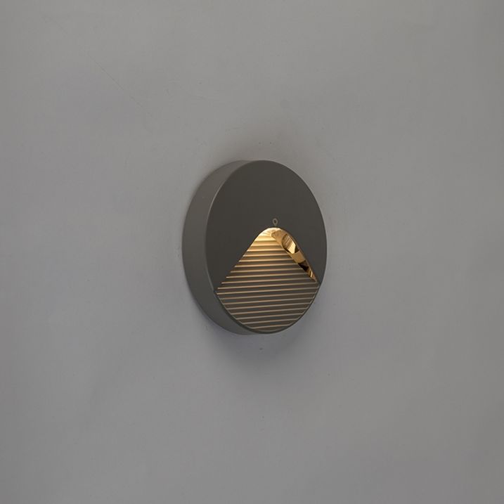 Moderná vonkajšia nástenná lampa okrúhla vrátane LED - Pod