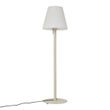 Moderne-utendørs-gulvlampe-beige-med-hvit-skjerm-IP44---Big-Virginia