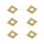 Set-van-6-moderne-inbouwspots-goud-vierkant-IP44---Xena