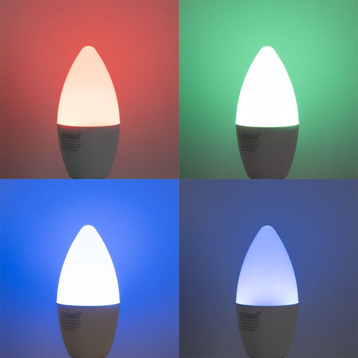 E14 Dimmable LED spuldze C37 Opāla 4.9W 470lm 2700-6500K
