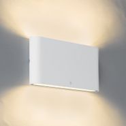 Wandleuchte-weiß-17,5-cm-inkl.-LED-IP65---Batt