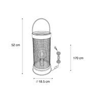 Lámpara-de-mesa-moderna-gris-52-cm---Horario