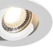 Set-de-6-spoturi-încastrate-albe,-înclinabile,-6,5-cm,-cu-LED-inclus,-IP54,-ultra-subțiri---Pupil