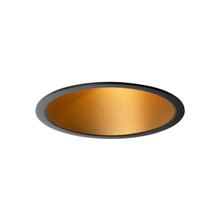Moderni upotettava kohdevalaisinsarja 6 kpl musta kullalla GU10 70mm IP44 - Dept