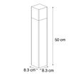 Välivalgusti-must-opaalklaasiga-50-cm-maapinnale-kinnitatav-ja-kaabliühendusega---Denmark