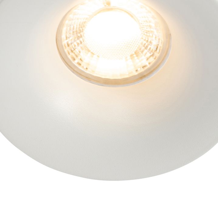 Zestaw 6 białych opraw wpuszczanych GU10 50 mm - Gijs