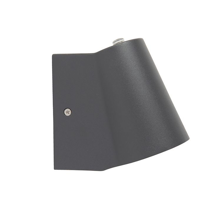 Nowoczesna lampa zewnętrzna antracytowa w komplecie z LED z czujnikiem zmierzchu - Uma