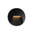 Vonkajšia-nástenná-lampa-čierna-okrúhla-vrátane-LED-IP65---Gem