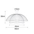 Design-plafondlamp-zwart-met-dubbel-kap-66cm---Pua