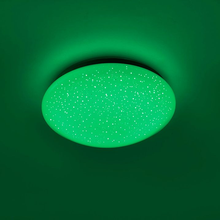 Moderne Deckenleuchte weiß mit Sterneffekt inkl. LED - Bex