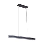 Moderne-Hängelampe-schwarz-mit-Rauchglas-inkl.-LED-Easylift---Catch