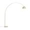 Lampadaire arc moderne beige avec base en marbre - XXL
