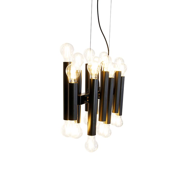Art Deco Pendant Light Black 24-Lights - Tubi