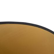 Cotton-Lampshade-Black-32/25/18-with-Gold-Interior