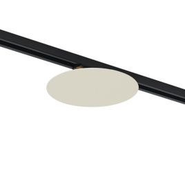 Moderna bēša griestu lampa sliežu apgaismojuma sistēmai 1-fāzes 2 gaismas - Iconic Pulley