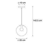 Moderna-viseća-lampa-siva-20-cm---Pallon