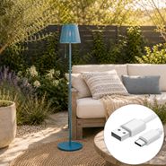 Outdoor-Floor-Lamp-Blue-Incl.-LED-Rechargeable-and-Solar---Ferre