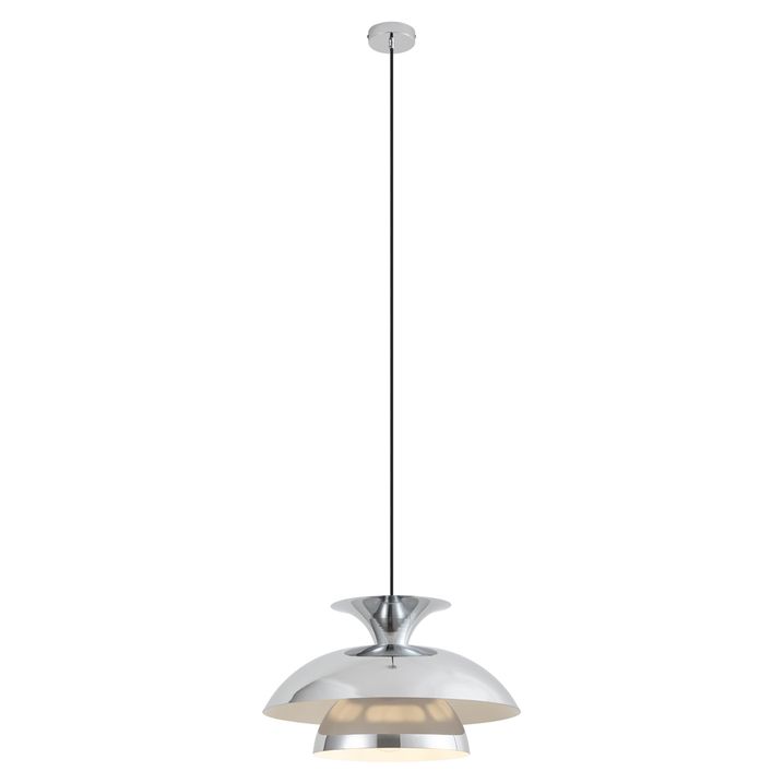 Retro hanglamp chroom 50cm - Titus