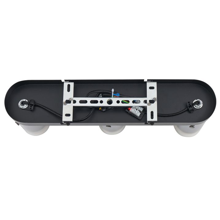 Moderner Deckenstrahler Gunmetal 3-flammig drehbar und verstellbar - Drain
