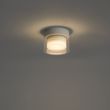Moderne-plafondlamp-wit-met-helder-glas---Puck
