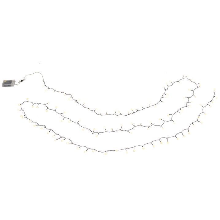 Christmas String Lights Green with 100 LEDs White 5m IP44 - Dasher