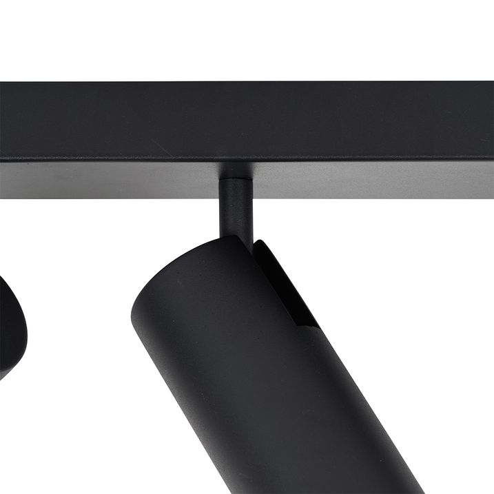 Smart loftspot sort 2-lys justerbar inkl. 2 Wifi GU10 50mm - Renna