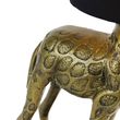 Vintage-vloerlamp-messing-stoffen-kap-zwart---Animal-Giraf-To