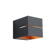 Lámpara-de-pared-moderna-negra-con-interior-dorado-con-LED-y-atenuador-táctil-recargable---Joris-Groove