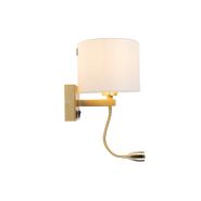 Lampada-da-parete-dorata-USB-con-paralume-bianco---Brescia-Combi