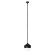 Lámpara-colgante-retro-negra-con-cristal-transparente-20-cm---Eclipse