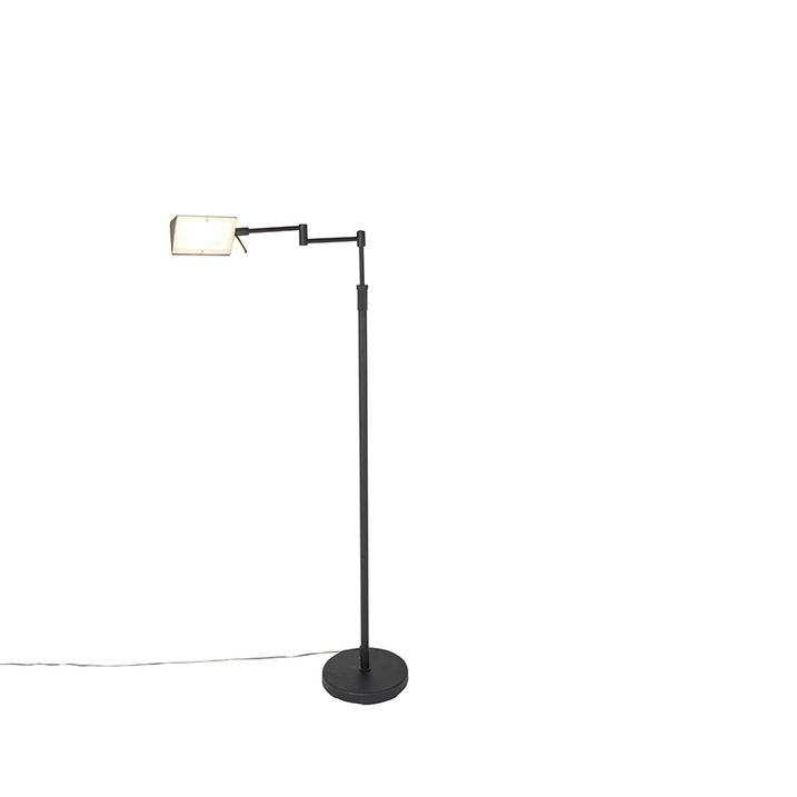 Design gulvlampe sort inkl. LED med touch-dæmper - Notia