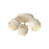 Faretto da soffitto moderno beige con corda 3 luci ruotabile e inclinabile - Kora