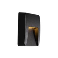 Set-mit-6-schwarzen-quadratischen-Außenwandleuchten-inkl.-LED-IP65---Gem