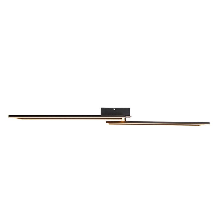 Ceiling Light Oblong Black 3-Step Dimmable - Plazas Novo