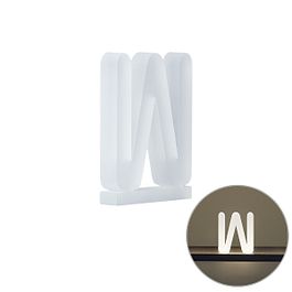 Plastično slovo W za zidnu lampu Letterbox