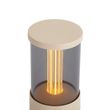 Tischleuchte-für-Aussenbereich-beige-wiederaufladbar-inkl.-Ladestation-IP65---Grill