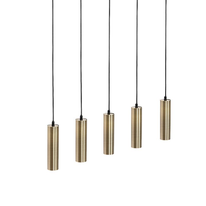 Lampada a sospensione moderna bronzo 5 luci - Jeana
