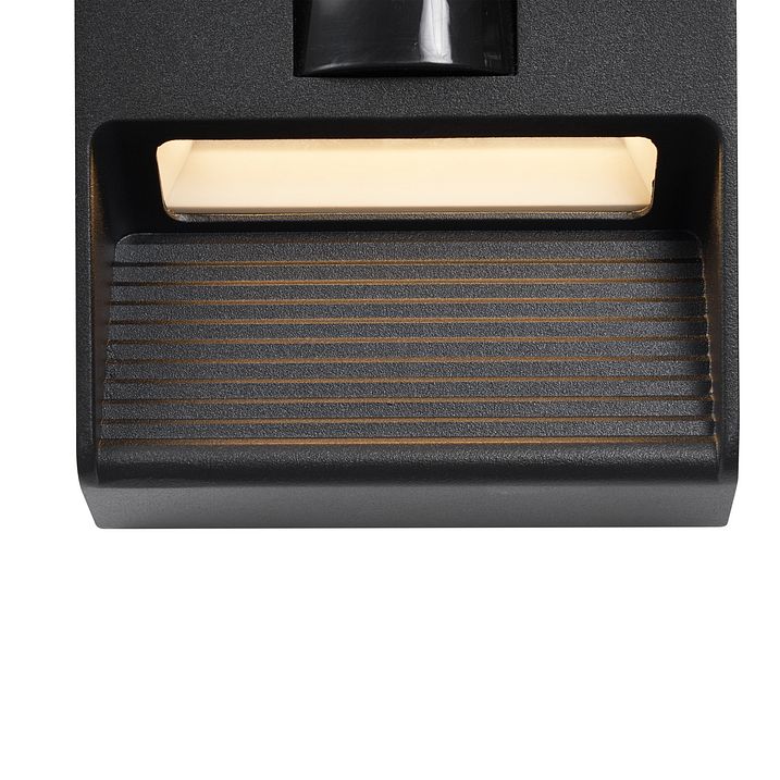 Wandlamp zwart incl. LED IP54 met bewegingssensor Solar - Border