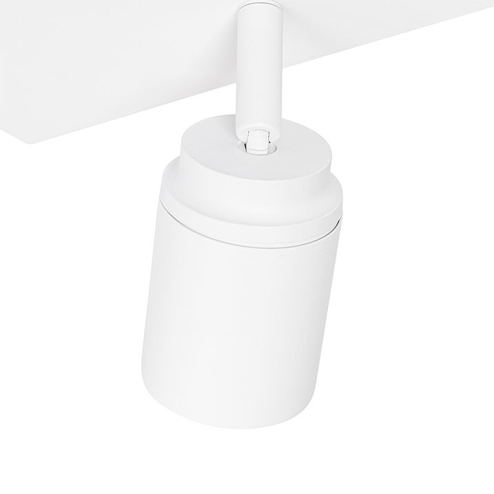 Pametna kupatilska svetiljka bela kvadratna sa 3 svetla IP44 uklj. 3 Wifi GU10 50mm - Ducha