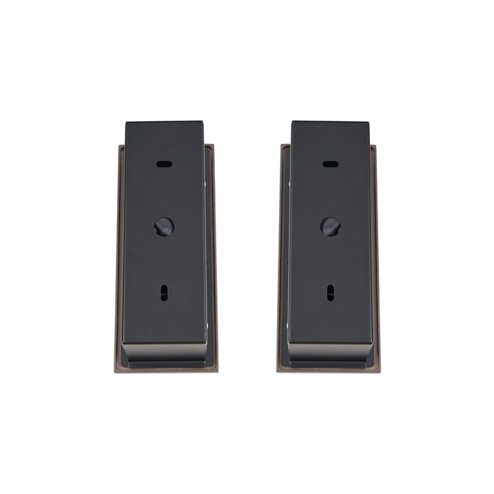 Zestaw 2 nowoczesnych lamp ściennych ciemny brąz z LED i portem USB-C - Hilton