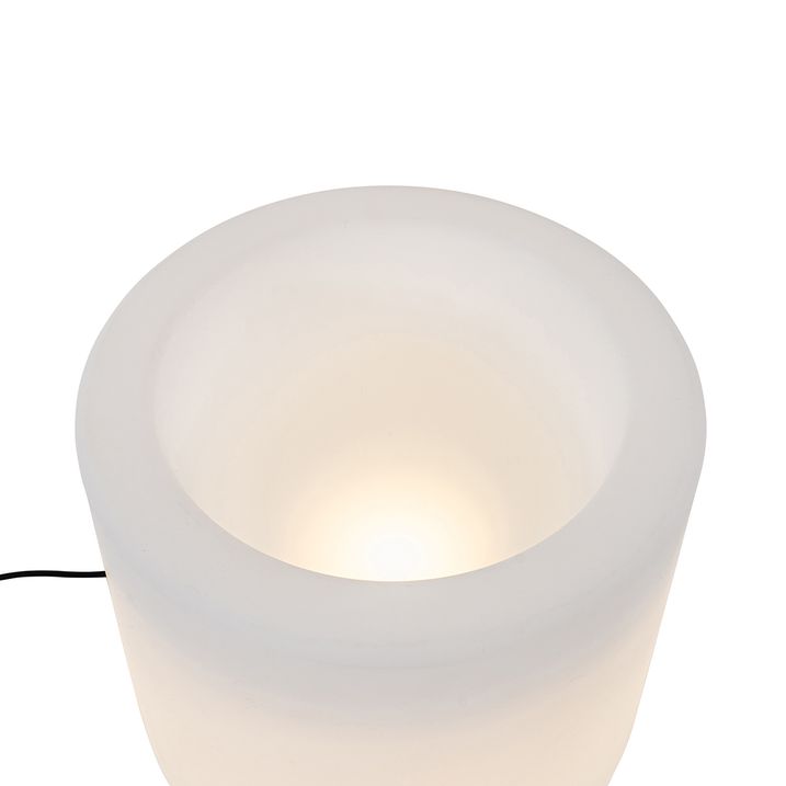 Pametna zunanja talna svetilka cvetlični lonec bela IP44 s WiFi A60 - Flowerpot