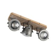 Spotlight-inteligent-din-oțel-cu-lemn-inclinabil,-inclusiv-3-GU10-WiFi---Emado