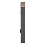 Borne-d'extérieur-moderne-noire-avec-verre-fumé-70cm-avec-capteur-crépusculaire-IP44---Denmark