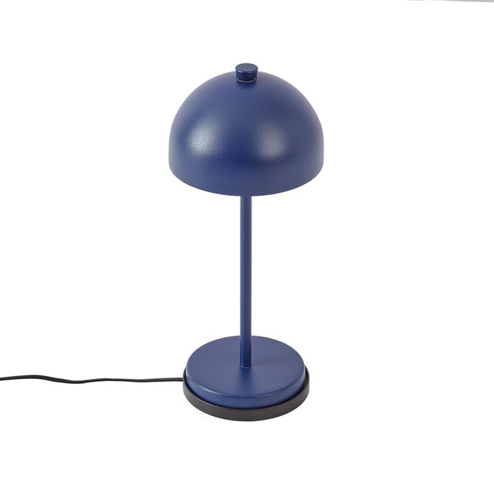 Stona lampa plava uklj. LED IP54 punjiva sa stanicom za punjenje - Squirrel